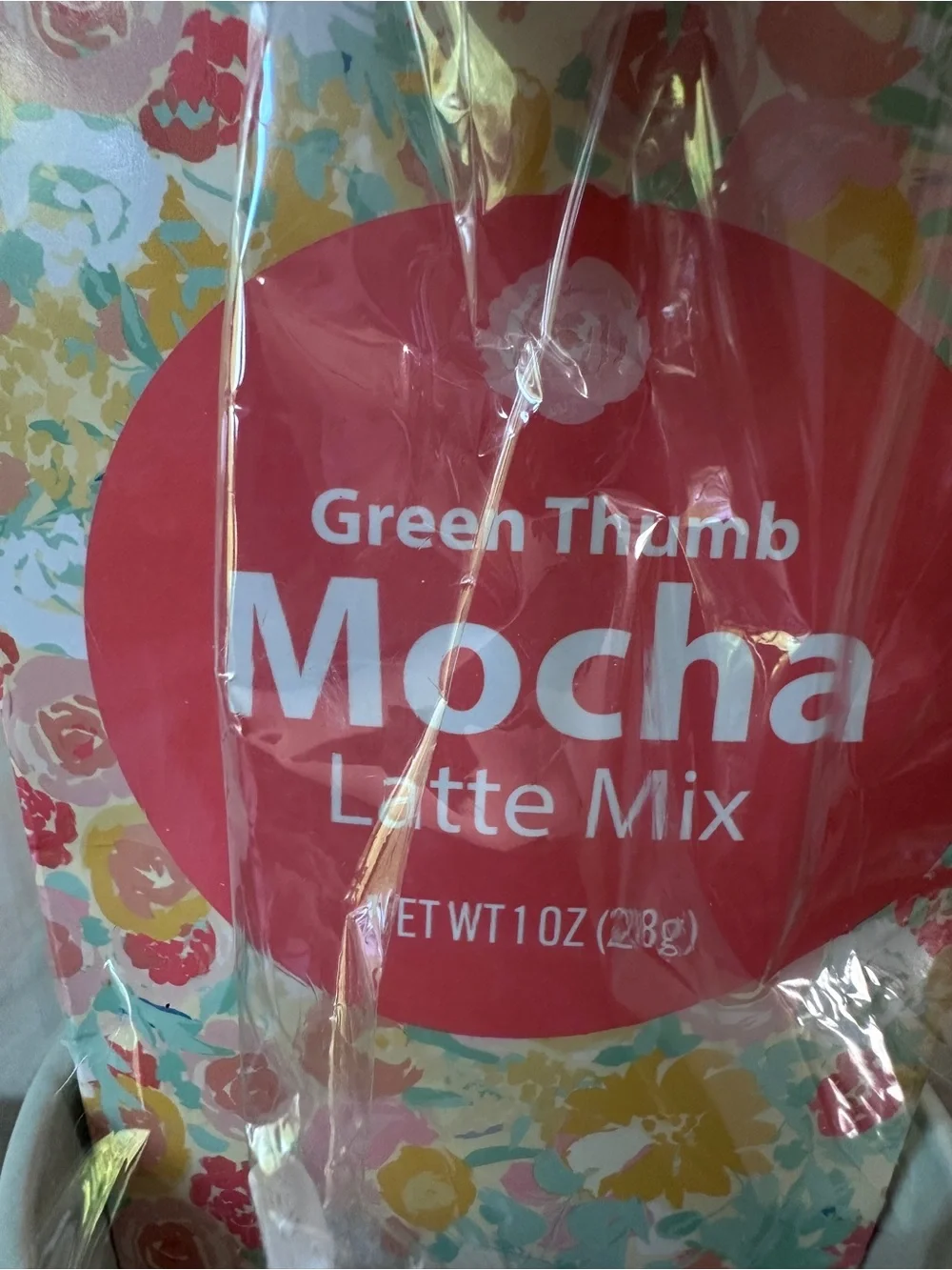 Green Thumb Mocha Latte Mix Gift Set Ceramic Flower Pot Mug Cocoa Gift Brand New